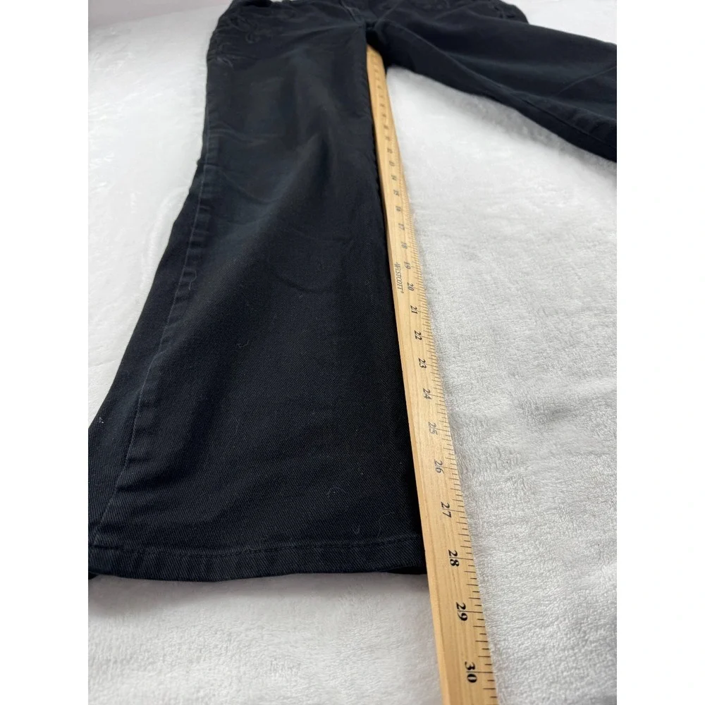 Lauren Ralph Lauren Jeans Women's 12 Black Denim Embroidered Zip-Fly‎ Hipster